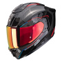 Casque Integrale Scorpion Exo 1500 Carbon Air Mundi Black Red