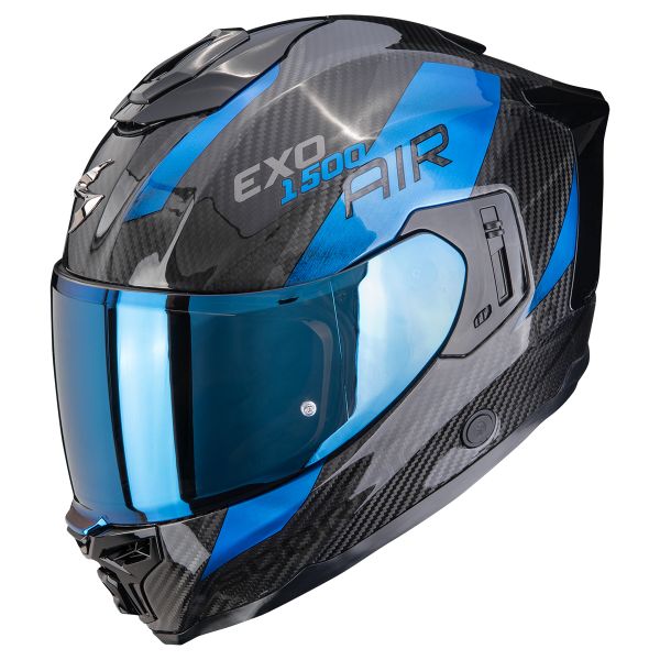 Integrale Scorpion Exo 1500 Carbon Air Platted Black Blue Integrale Scorpion Exo 1500 Carbon Air Platted Black Blue