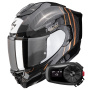 Casque Integrale Scorpion Exo 1500 Carbon Air Zity Black Copper + Kit Bluetooth 5S Solo