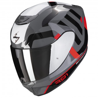 Scorpion Exo 391 Arok Grey Red Black + Kit Bluetooth 5S