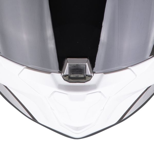 Scorpion Exo 391 Arok White Black Silver + Kit bluetooth Exo-Com Link-1