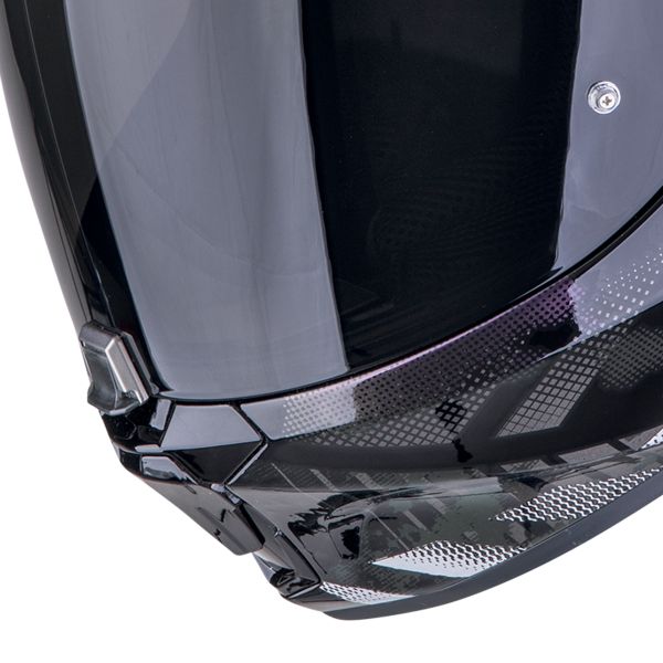 Scorpion Exo 391 Clutter Black Chameleon + Kit bluetooth Exo-Com Link-1C