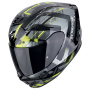 Casque Integrale Scorpion Exo 391 Disordine Nero Giallo Fluo