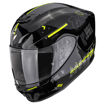 Integrale Scorpion Exo 391 Iron Black Neon Yellow