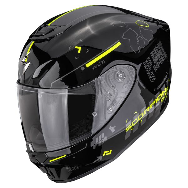 Integrale Scorpion Exo 391 Iron Black Neon Yellow