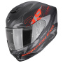Casque Integrale Scorpion Exo 391 Key Matt Black Silver Red