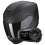 Casque Integrale Scorpion Exo 391 Solid Matt Black + Kit Bluetooth 5S
