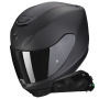 Casque Integrale Scorpion Exo 391 Solid Matt Black + Kit bluetooth Exo-Com Link-1C