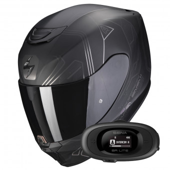 Integrale Scorpion Exo 391 Spada Matt Black Chameleon + Kit bluetooth 5R Lite