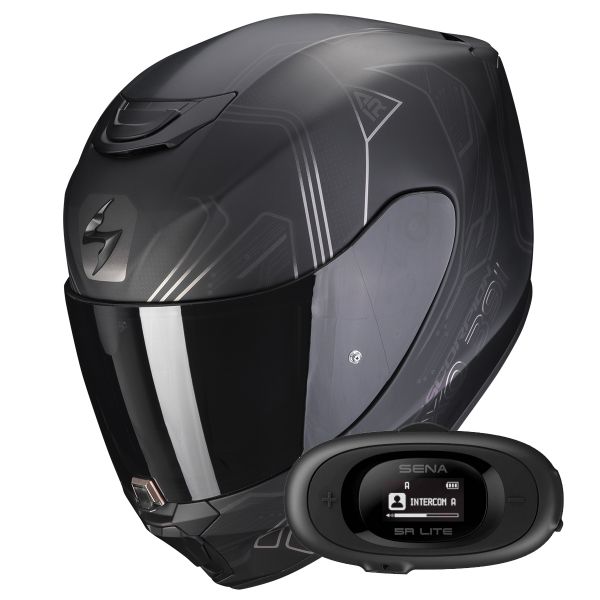 Integrale Scorpion Exo 391 Spada Matt Black Chameleon + Kit bluetooth 5R Lite