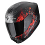 Casque Integrale Scorpion Exo 391 Wolf Matt Black Silver Red