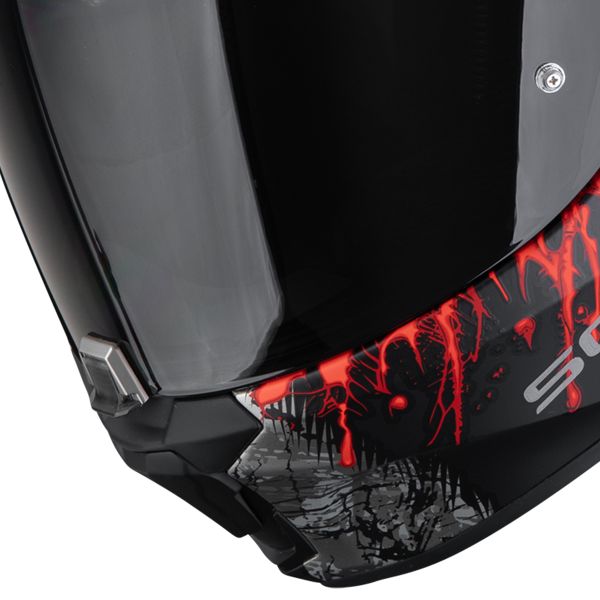 Scorpion Exo 391 Wolf Matt Black Silver Red