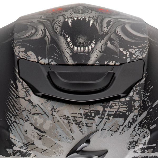 Scorpion Exo 391 Wolf Matt Black Silver Red