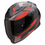 Casque Integrale Scorpion Exo 491 Abilis Black Mat Silver Red