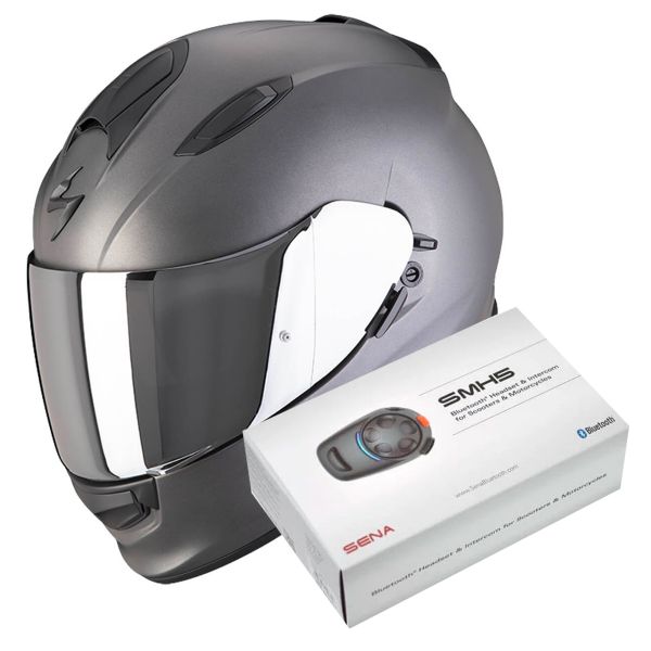 Integrale Scorpion Exo 491 Anthracite Matt + Kit Bluetooth SMH5 Integrale Scorpion Exo 491 Anthracite Matt + Kit Bluetooth SMH5