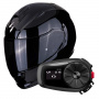 Casque Integrale Scorpion Exo 491 Black + Kit Bluetooth 5S