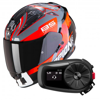 Integrale Scorpion Exo 491 Fabio 20 + Kit Bluetooth 5S