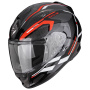 Casque Integrale Scorpion Exo 491 Kripta Black Red White