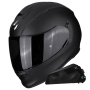 Casque Integrale Scorpion Exo 491 nero opaco + kit Bluetooth Exo-Com Link-1C