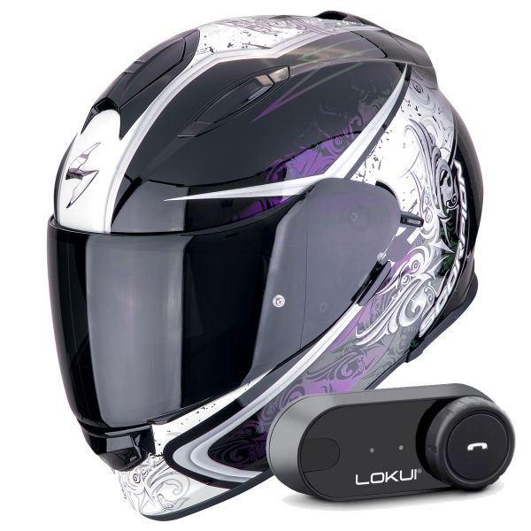 Integrale Scorpion Exo 491 Run Black Chameleon + Kit Bluetooth Lokui K30 Integrale Scorpion Exo 491 Run Black Chameleon + Kit Bluetooth Lokui K30