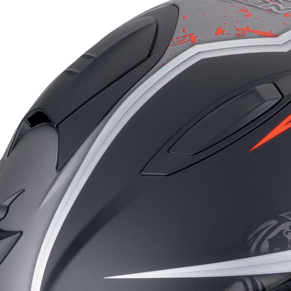 Scorpion Exo 491 Run Nero opaco Rosso