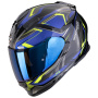 Casque Integrale Scorpion Exo 491 Zumo Black Blue Neon Yellow