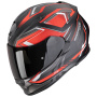 Casque Integrale Scorpion Exo 491 Zumo Matt Black Red