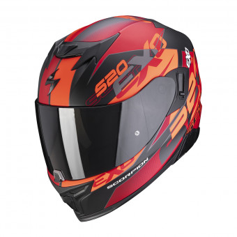 Casque Integrale Scorpion Exo 520 Air Cover Matt Black Red Casque Integrale Scorpion Exo 520 Air Cover Matt Black Red