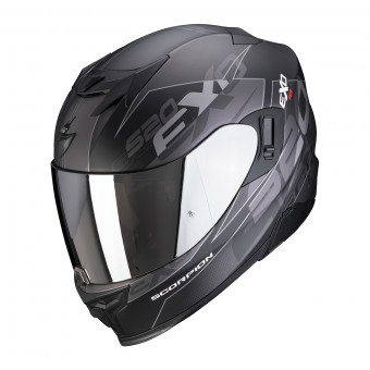 Casque Integrale Scorpion Exo 520 Air Cover Matt Black Silver Casque Integrale Scorpion Exo 520 Air Cover Matt Black Silver