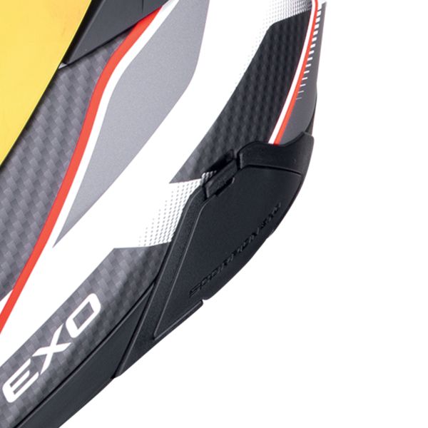 Scorpion Exo 520 Evo Air Lena Matt White Silver Red + Kit Bluetooth 5S Solo