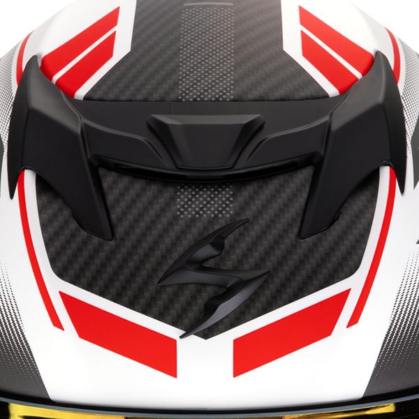 Scorpion Exo 520 Evo Air Lena Matt White Silver Red + Kit Bluetooth 5S Solo