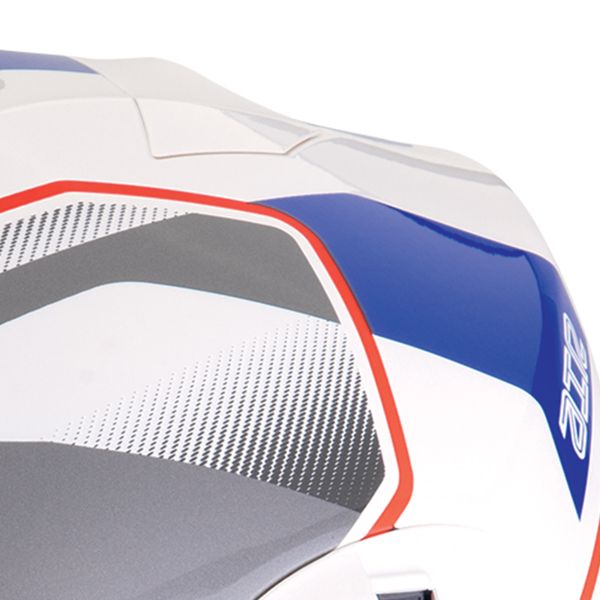 Scorpion Exo 520 Evo Air Lena Pearl White Blue + Kit bluetooth Exo-Com Link-1