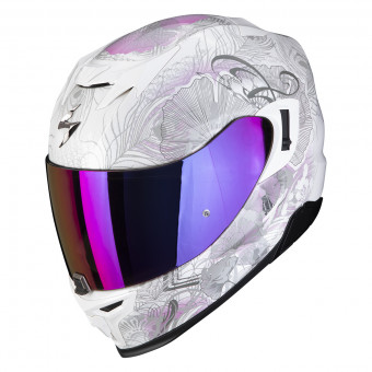 Casque Integrale Scorpion Exo 520 Evo Air Melrose Pearl White Pink Casque Integrale Scorpion Exo 520 Evo Air Melrose Pearl White Pink