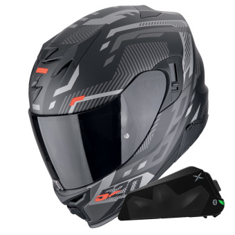 Casque Integrale Scorpion Exo 520 Evo Air Ranka Matt Black Red + Kit bluetooth Exo-Com Link-1C Casque Integrale Scorpion Exo 520 Evo Air Ranka Matt Black Red + Kit bluetooth Exo-Com Link-1C