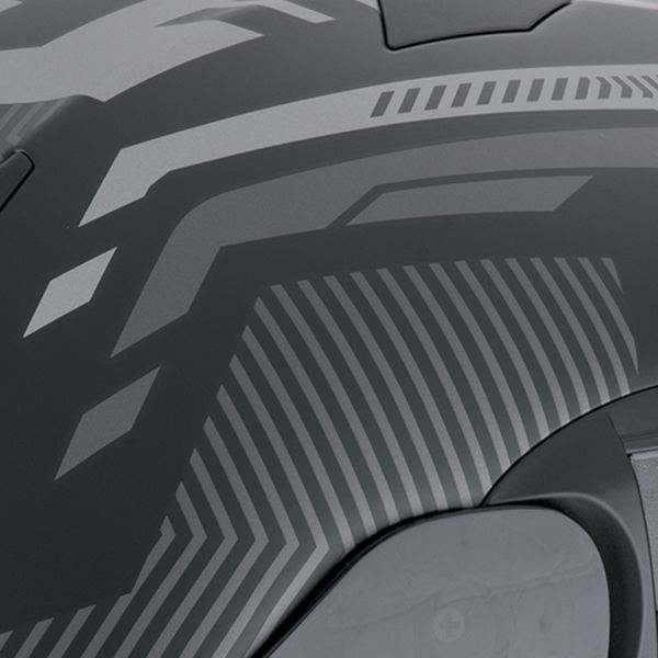 Scorpion Exo 520 Evo Air Ranka Matt Black Red + Kit bluetooth Exo-Com Link-1C