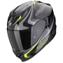 Casque Integrale Scorpion Exo 520 Evo Air Terra Black Silver Yellow Fluo