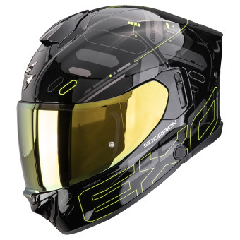 Integrale Scorpion Exo 530 Air Fond Black Neon Yellow