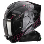 Casque Integrale Scorpion Exo 530 Air Fond Black Pink + Kit bluetooth Exo-Com Link-1C