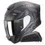 Casque Integrale Scorpion Exo 530 Air Fond Matt Black Silver + Kit bluetooth Exo-Com Link-1