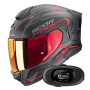 Casque Integrale Scorpion Exo 530 Air Slope Matt Black Red + Kit bluetooth 5R Lite
