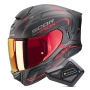 Casque Integrale Scorpion Exo 530 Air Slope Matt Black Red + Kit Bluetooth BT Mini