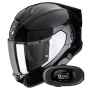 Casque Integrale Scorpion Exo 530 Air Solid Black + Kit bluetooth 5R Lite
