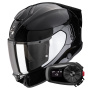 Casque Integrale Scorpion Exo 530 Air Solid Black + Kit Bluetooth 5S Solo