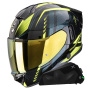 Casque Integrale Scorpion Exo 530 Air Theras Black Neon Yellow + Kit bluetooth Exo-Com Link-1C
