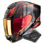 Casque Integrale Scorpion Exo 530 Air Theras Metal Black Red + Kit Bluetooth BT Mini
