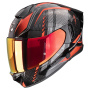 Casque Integrale Scorpion Exo 530 Air Theras Metal Black Red