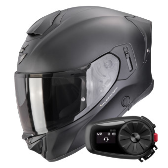 Casque Integrale Scorpion Exo 530 i Air Solid Matt Black + Kit Bluetooth 5S Solo Casque Integrale Scorpion Exo 530 i Air Solid Matt Black + Kit Bluetooth 5S Solo