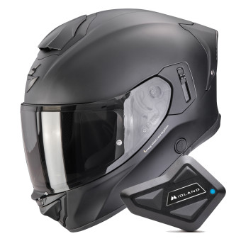 Casque Integrale Scorpion Exo 530 i Air Solid Matt Black + Kit Bluetooth BT Mini Casque Integrale Scorpion Exo 530 i Air Solid Matt Black + Kit Bluetooth BT Mini