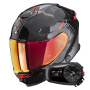 Casque Integrale Scorpion Exo GT SP Air Asphalt Black Silver + Kit Bluetooth 5S Solo