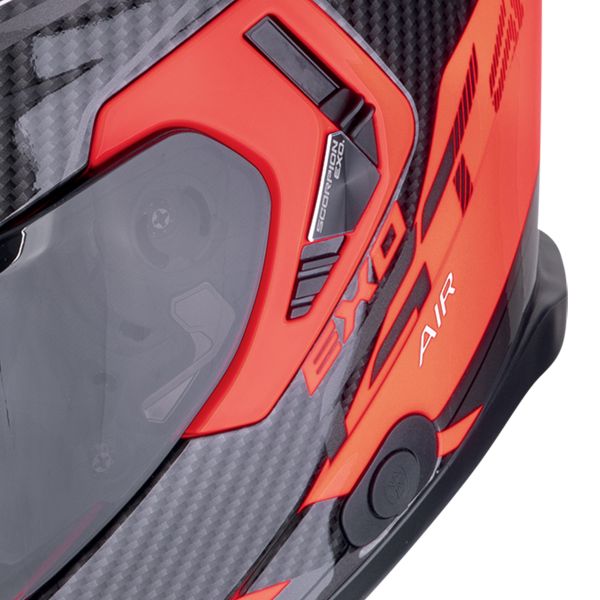 Scorpion Exo GT SP Air Flex Nero Rosso Fluo